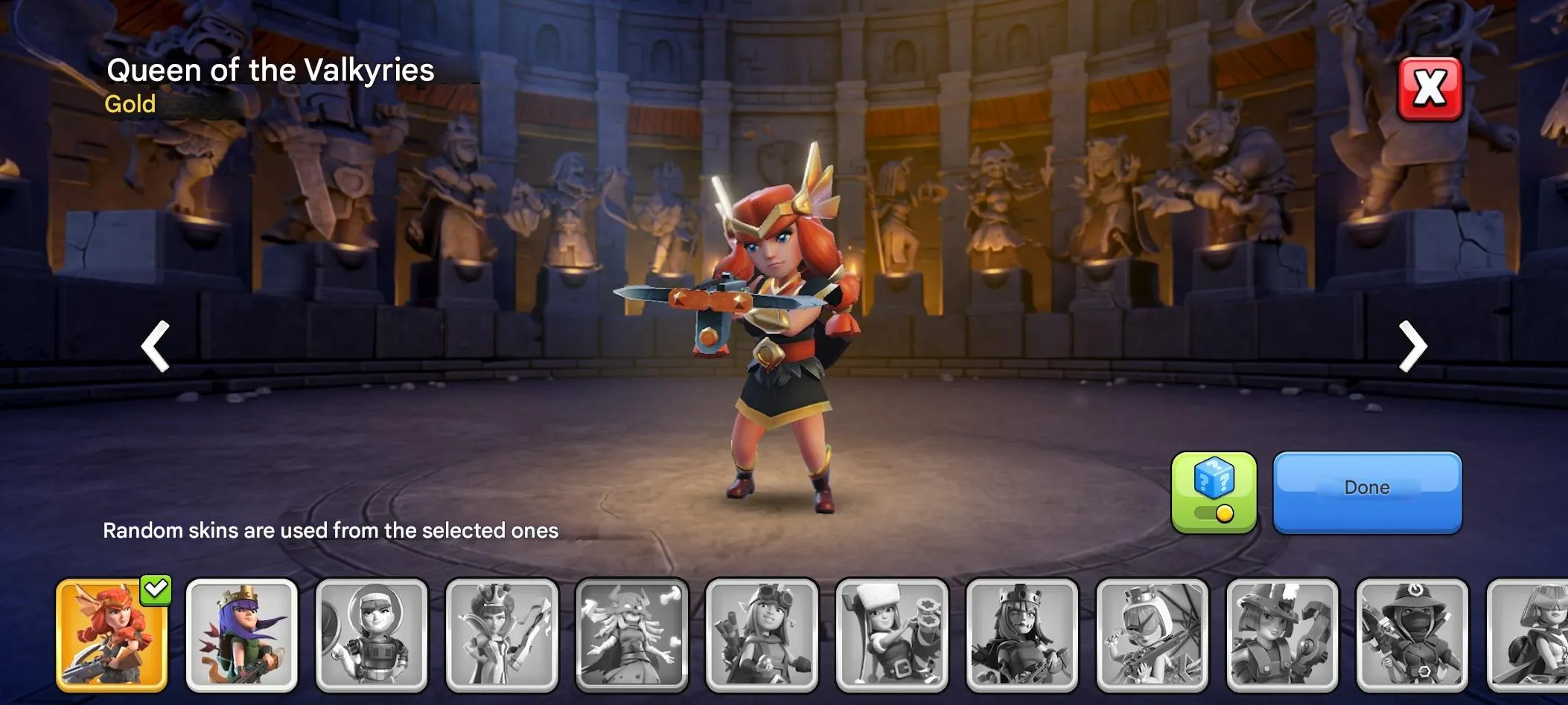 COC569 Town Hall 12, 4 Builders, Gold Valkyrie Queen Skin, Free Name Change 